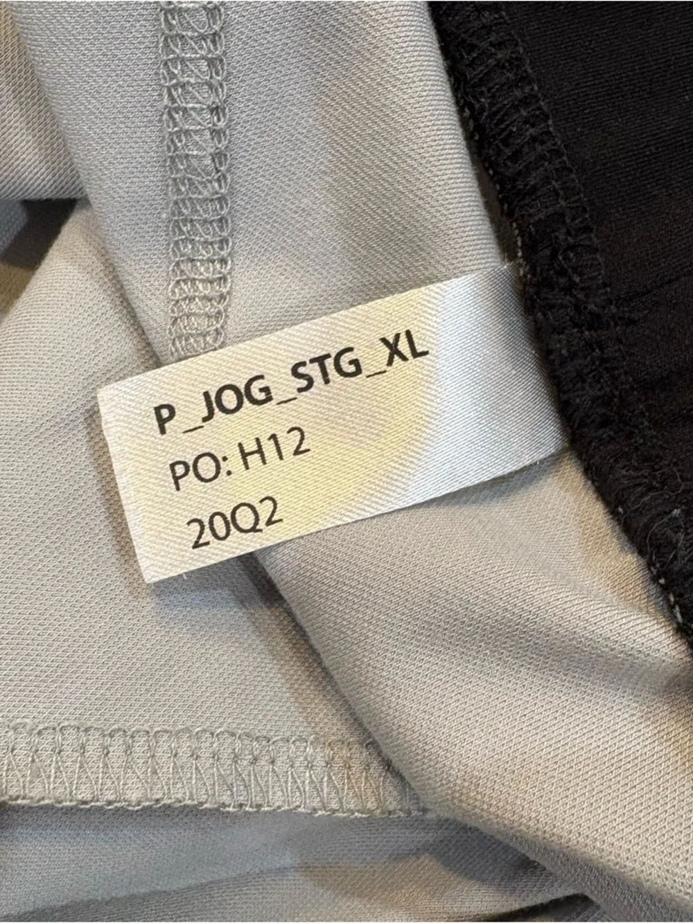 BYLT Premium Jogger Light Grey/Black Size XL